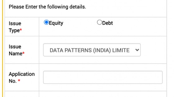 Data Patterns IPO Allotment Status Check 2021 | @linkintime.co.in/