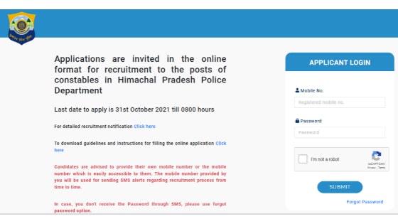 HP Police Constable Admit Card 2022 (OUT) Download Hall Ticket @recruitment.hppolice.gov.in
