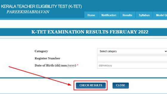 KTET Result 2022 | Kerela TET Cut Off List | Get TET Merit List